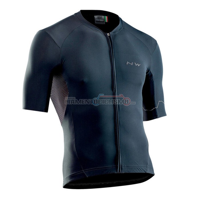 Abbigliamento Ciclismo NorthWave Manica Corta 2021 Spento Blu