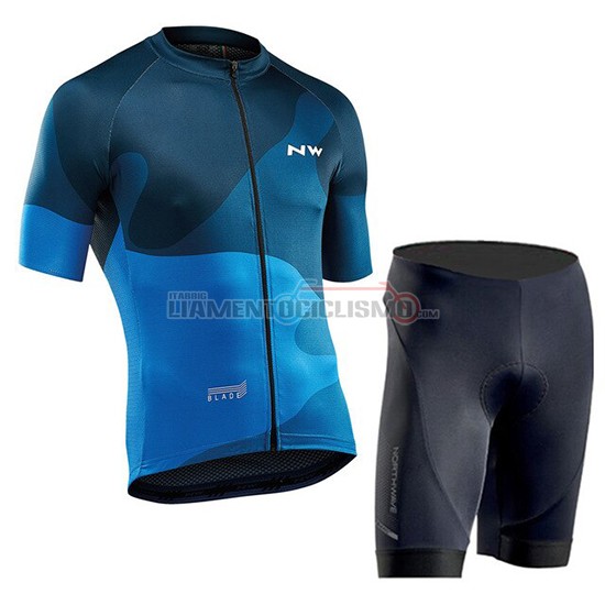 Abbigliamento Ciclismo Northwave Manica Corta 2019 Blu