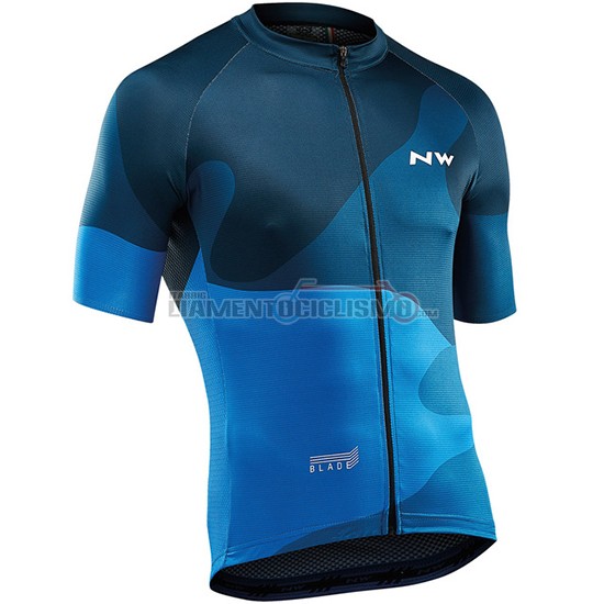 Abbigliamento Ciclismo Northwave Manica Corta 2019 Blu