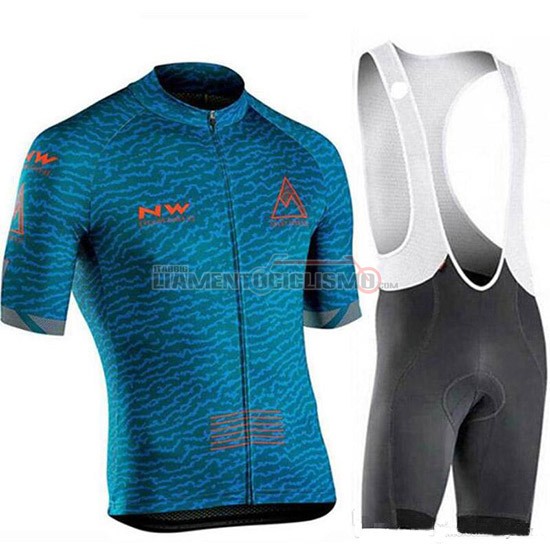 Abbigliamento Ciclismo Northwave Manica Corta 2019 Spento Blu