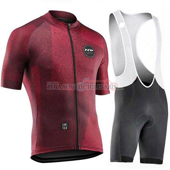 Abbigliamento Ciclismo Northwave Manica Corta 2019 Spento Rosso