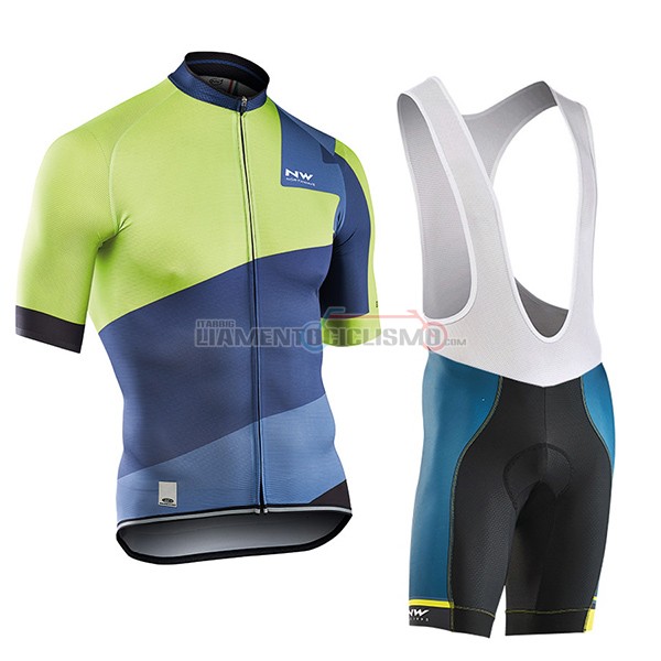 Abbigliamento Ciclismo Northwave Extreme 2017 verde e blu