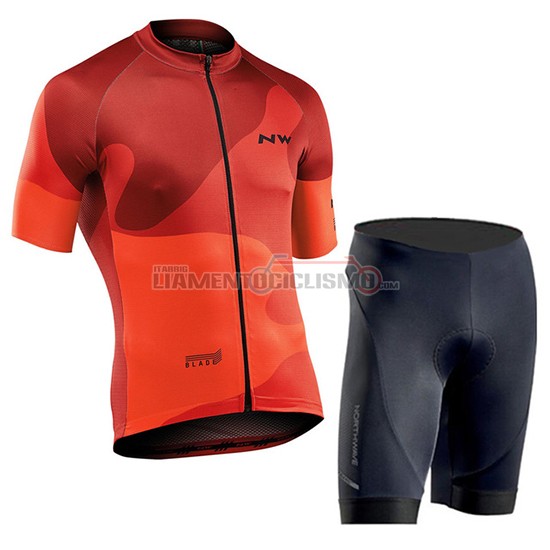 Abbigliamento Ciclismo Northwave Manica Corta 2019 Arancione