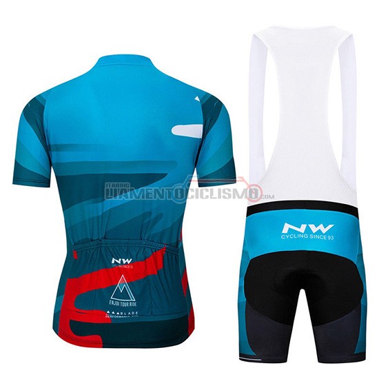 Abbigliamento Ciclismo Northwave Manica Corta 2019 Blu Rosso