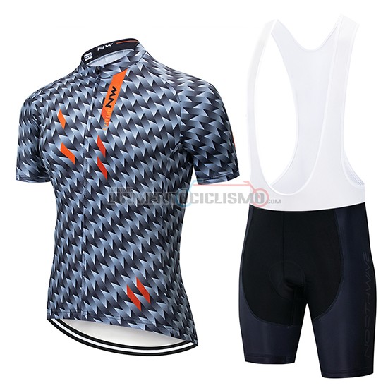 Abbigliamento Ciclismo Northwave Manica Corta 2019 Grigio Arancione