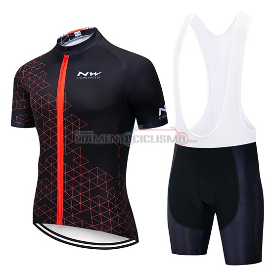 Abbigliamento Ciclismo Northwave Manica Corta 2019 Nero Rosso