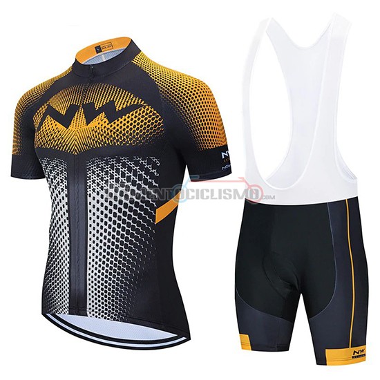 Abbigliamento Ciclismo Northwave Manica Corta 2020 Arancione Nero