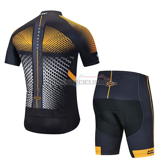 Abbigliamento Ciclismo Northwave Manica Corta 2020 Arancione Nero