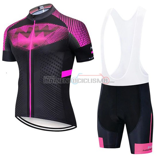 Abbigliamento Ciclismo Northwave Manica Corta 2020 Fuxia Nero