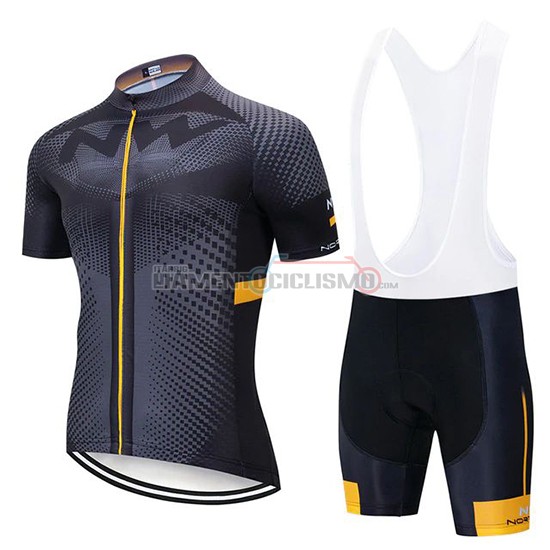 Abbigliamento Ciclismo Northwave Manica Corta 2020 Grigio Nero Giallo