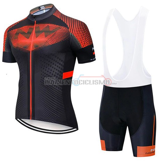 Abbigliamento Ciclismo Northwave Manica Corta 2020 Nero Arancione