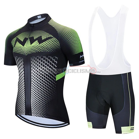 Abbigliamento Ciclismo Northwave Manica Corta 2020 Nero Bianco Verde