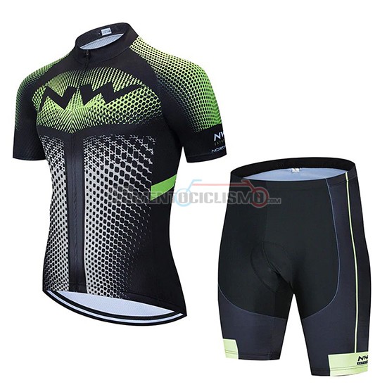 Abbigliamento Ciclismo Northwave Manica Corta 2020 Nero Bianco Verde