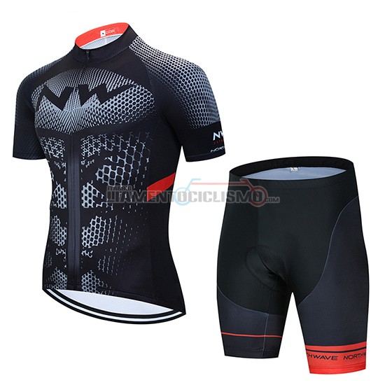 Abbigliamento Ciclismo Northwave Manica Corta 2020 Nero Giallo Rosso