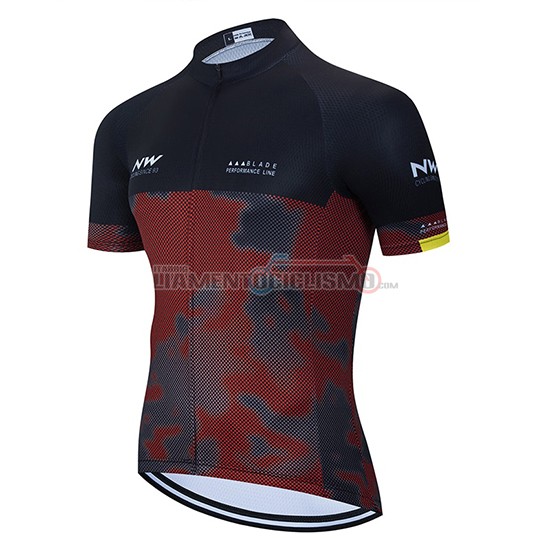 Abbigliamento Ciclismo Northwave Manica Corta 2020 Nero Grigio Rosso