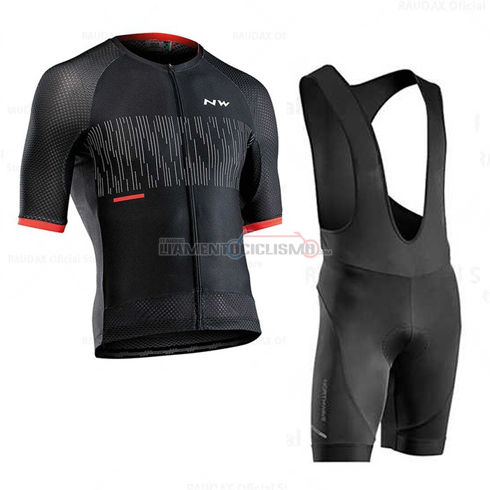 Abbigliamento Ciclismo Northwave Manica Corta 2020 Nero Rosso