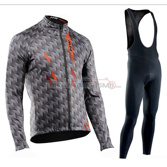 Abbigliamento Ciclismo Northwave Manica Lunga 2019 Grigio