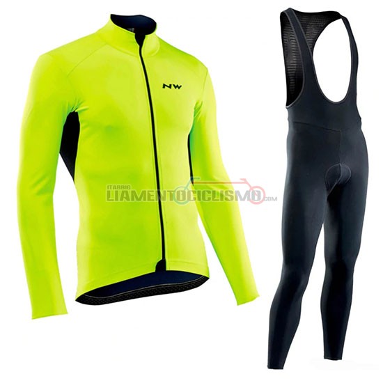 Abbigliamento Ciclismo Northwave Manica Lunga 2019 Verde