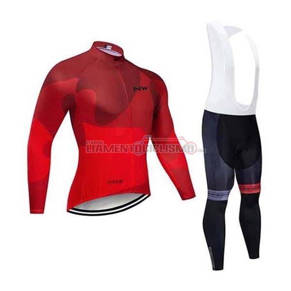 Abbigliamento Ciclismo Northwave Manica Lunga 2020 Rosso