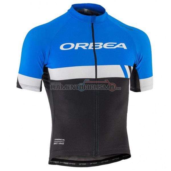 2017 Abbigliamento Ciclismo Orbea Manica Corta Nero e Blu