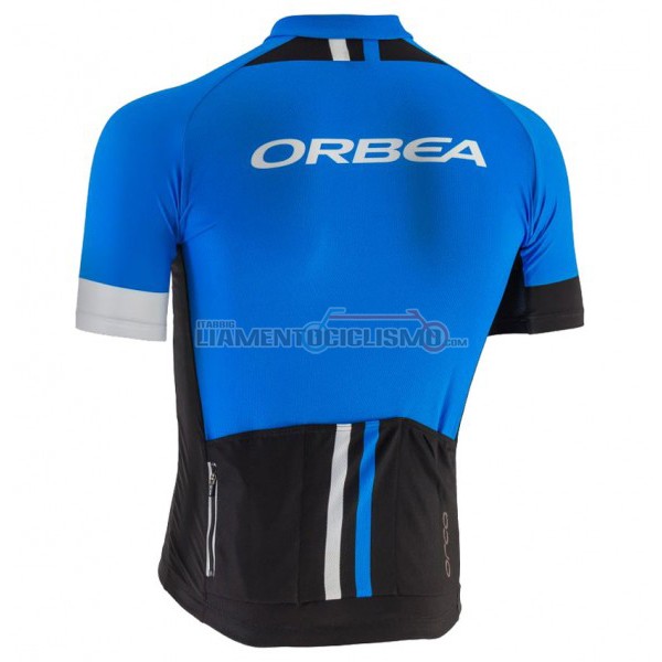 2017 Abbigliamento Ciclismo Orbea Manica Corta Nero e Blu