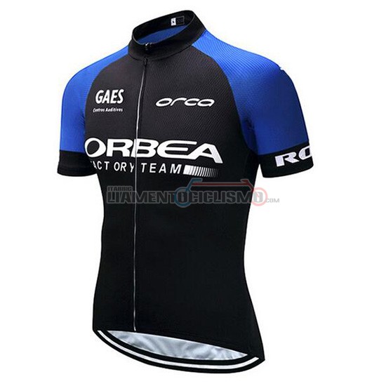 Abbigliamento Ciclis Orbea Manica Corta 2018 Nero e Blu
