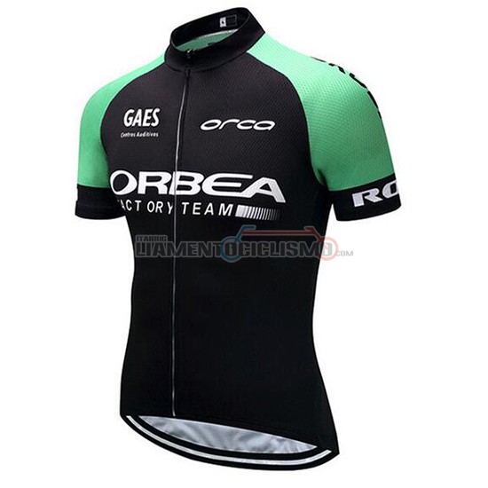 Abbigliamento Ciclis Orbea Manica Corta 2018 Nero e Verde
