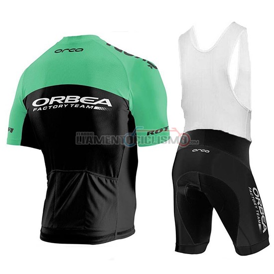Abbigliamento Ciclismo Orbea Factory Manica Corta 2018 Nero Verde
