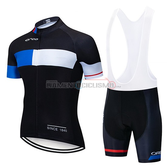 Abbigliamento Ciclismo Orbea Manica Corta 2019 Nero Blu Bianco