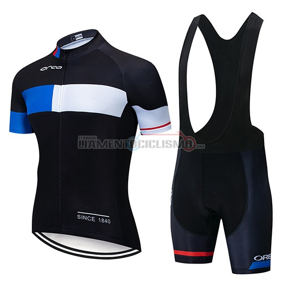 Abbigliamento Ciclismo Orbea Manica Corta 2019 Nero Blu Bianco