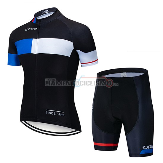 Abbigliamento Ciclismo Orbea Manica Corta 2019 Nero Blu Bianco