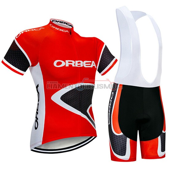 Abbigliamento Ciclismo Orbea Manica Corta 2019 Rosso Nero