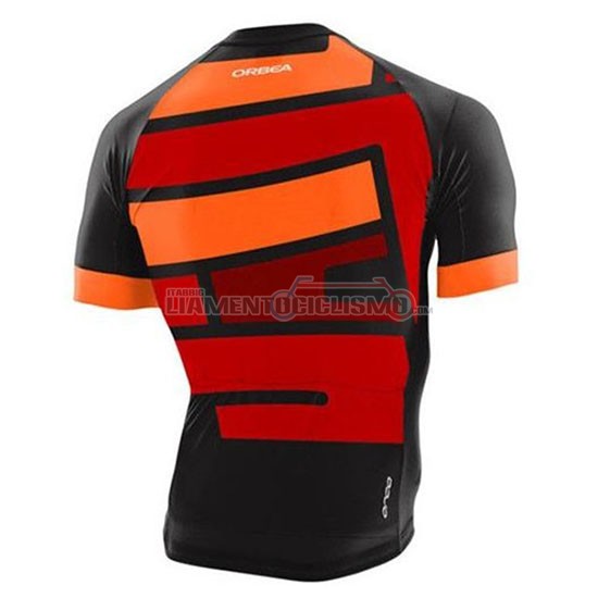 Abbigliamento Ciclismo Orbea Manica Corta 2020 Nero Arancione Rosso
