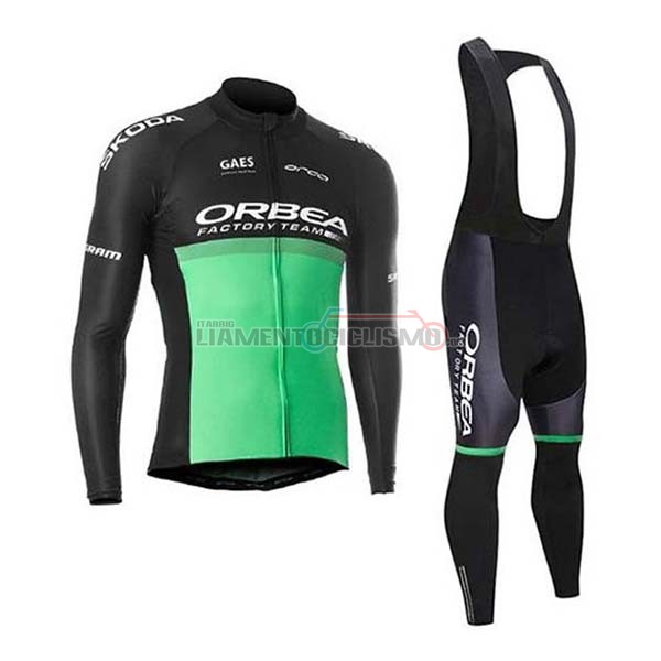 Abbigliamento Ciclismo Orbea Manica Lunga 2020 Nero Verde