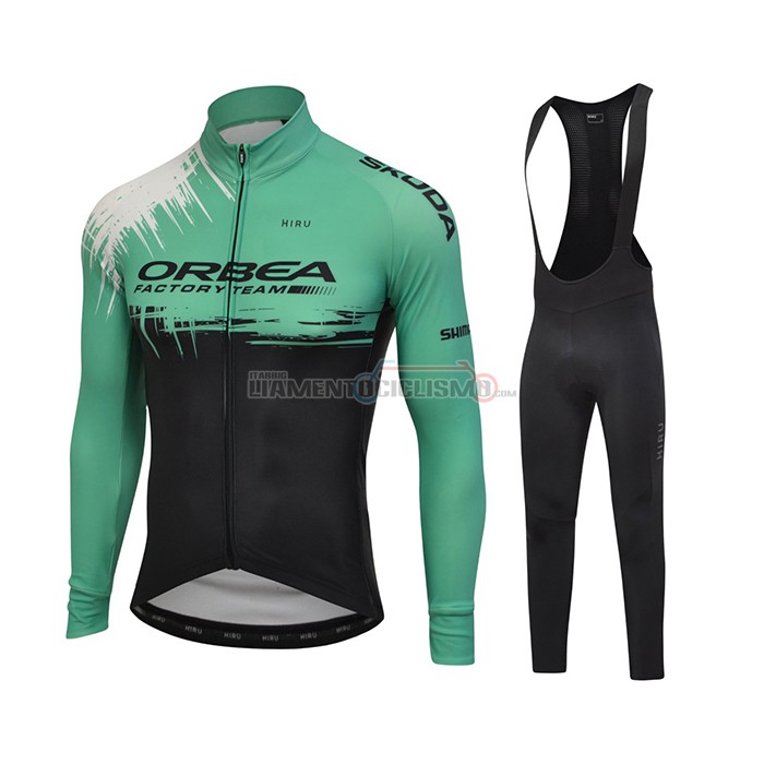 Abbigliamento Ciclismo Orbea Manica Lunga 2021 Nero Verde