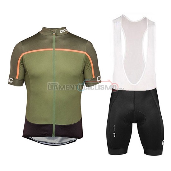 Abbigliamento Ciclismo POC Essential Road Block Manica Corta 2018 Camuffamento