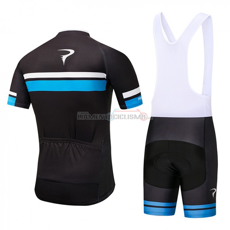 Abbigliamento Ciclismo Pinarello Manica Corta 2018 Nero e Blu