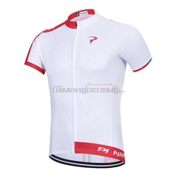 Abbigliamento Ciclismo Pinarello Manica Corta 2018 Rosso Bianco