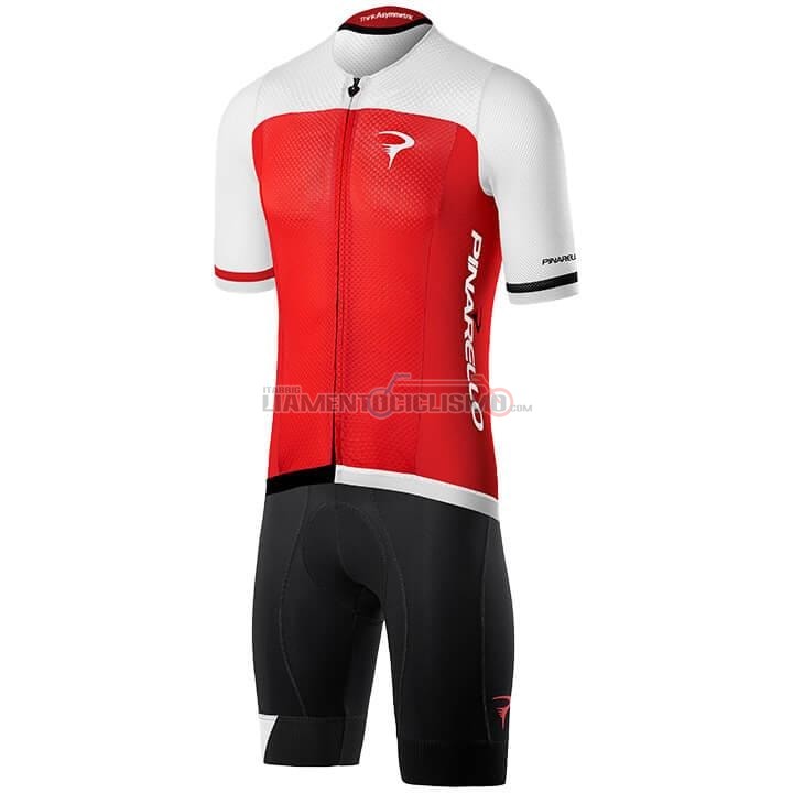 Abbigliamento Ciclismo Pinarello Manica Corta 2020 Rosso Bianco