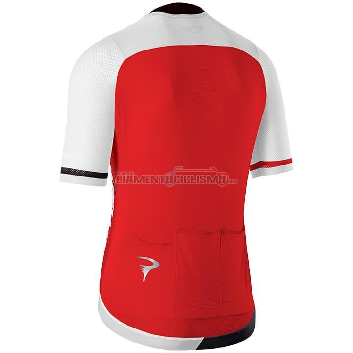 Abbigliamento Ciclismo Pinarello Manica Corta 2020 Rosso Bianco