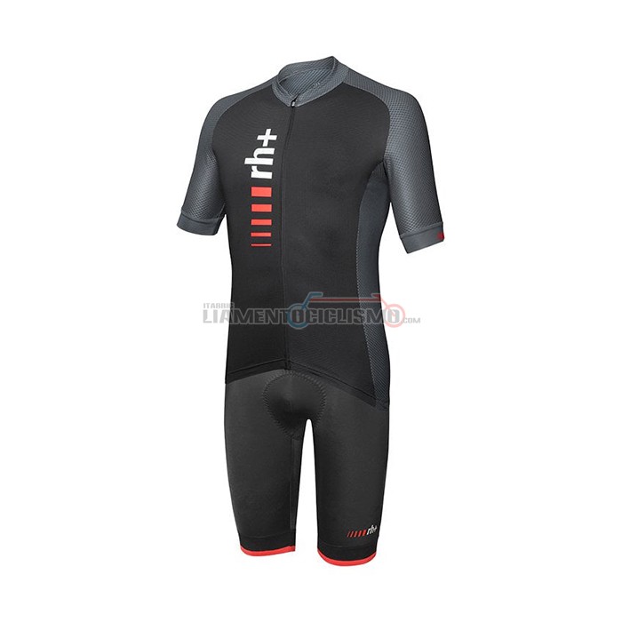 Abbigliamento Ciclismo RH+ Manica Corta 2021 Nero