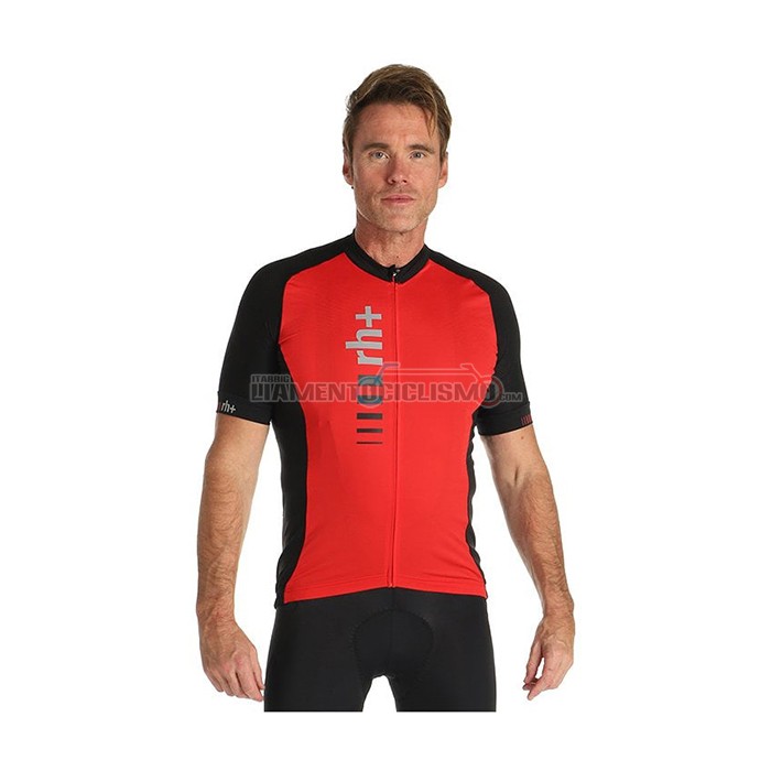 Abbigliamento Ciclismo RH+ Manica Corta 2021 Rosso
