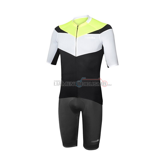 Abbigliamento Ciclismo RH+ Manica Corta 2022 Nero Giallo Bianco