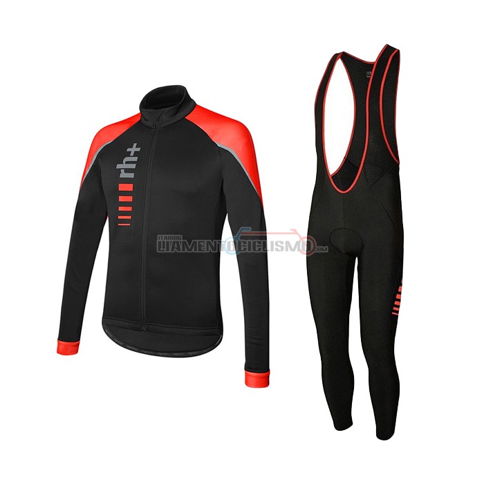 Abbigliamento Ciclismo RH+ Manica Lunga 2021 Rosso(2)