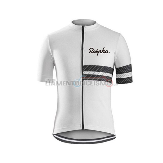 Abbigliamento Ciclismo Ralph Manica Corta 2019 Bianco Nero