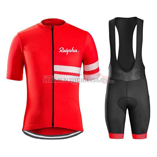 Abbigliamento Ciclismo Ralph Manica Corta 2019 Rosso Bianco