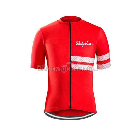 Abbigliamento Ciclismo Ralph Manica Corta 2019 Rosso Bianco