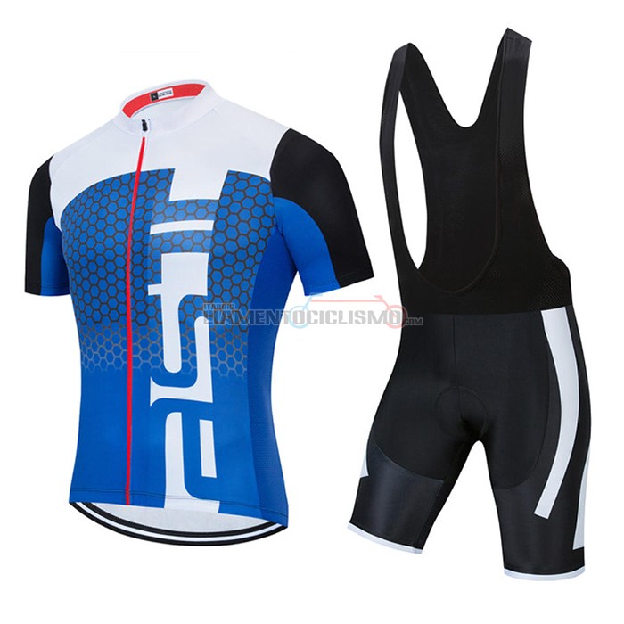 Abbigliamento Ciclismo Ralph Manica Corta 2021 Bianco Blu