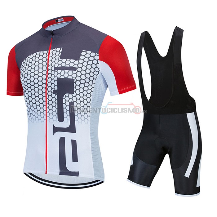 Abbigliamento Ciclismo Ralph Manica Corta 2021 Bianco Rosso