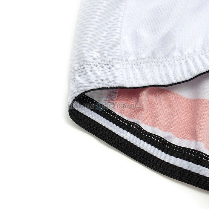 Abbigliamento Ciclismo Ralph Manica Corta 2021 Bianco Rosso